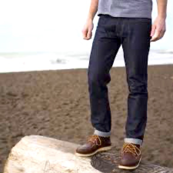 Gustin Raw Denim Selvaged, USA made, broken in 36x28” - Picture 1 of 6